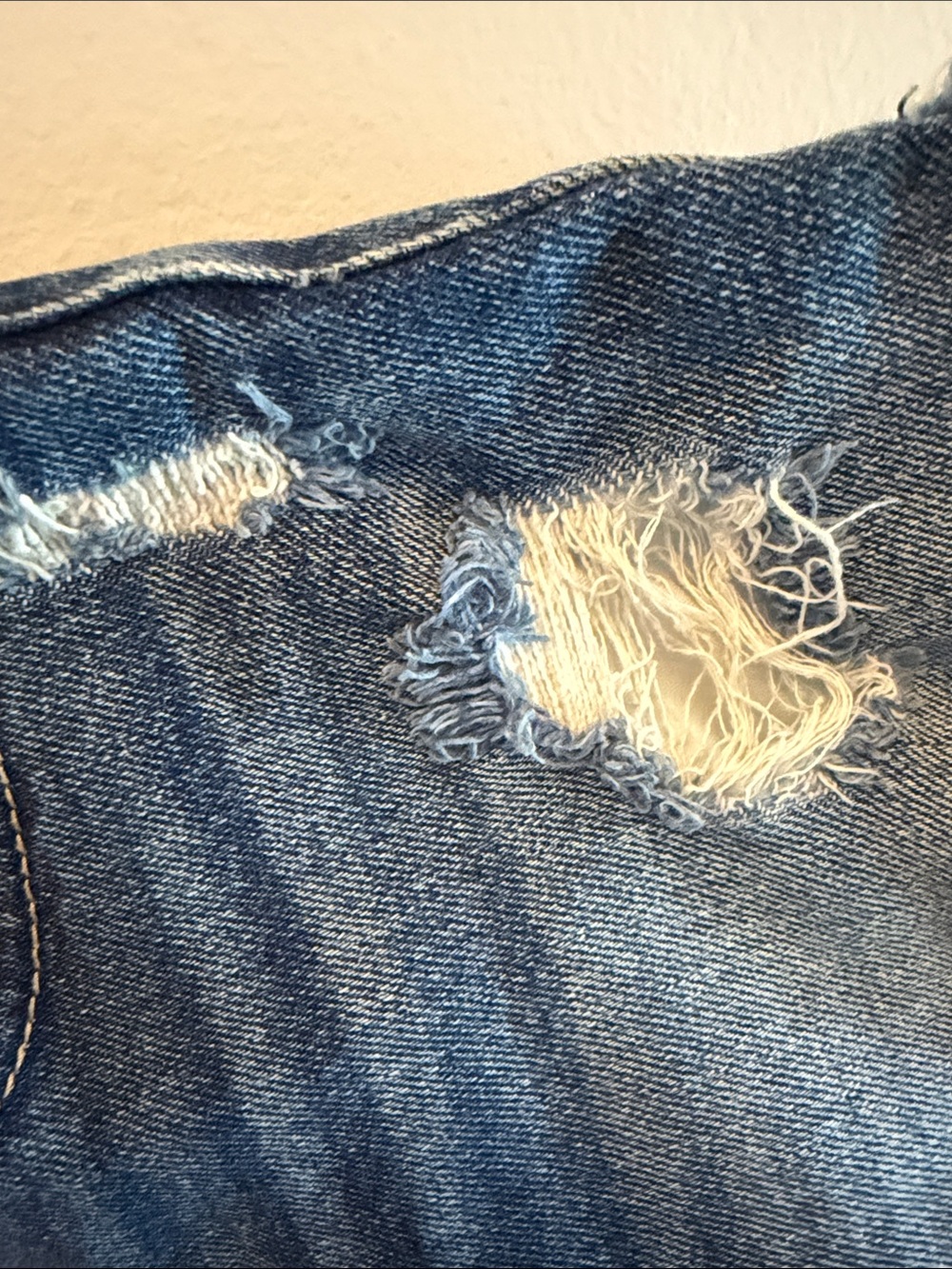 Hollister Y2K Low Rise Midi Short Distressed Vintage Stretch 28/7- Grunge - Picture 7 of 13